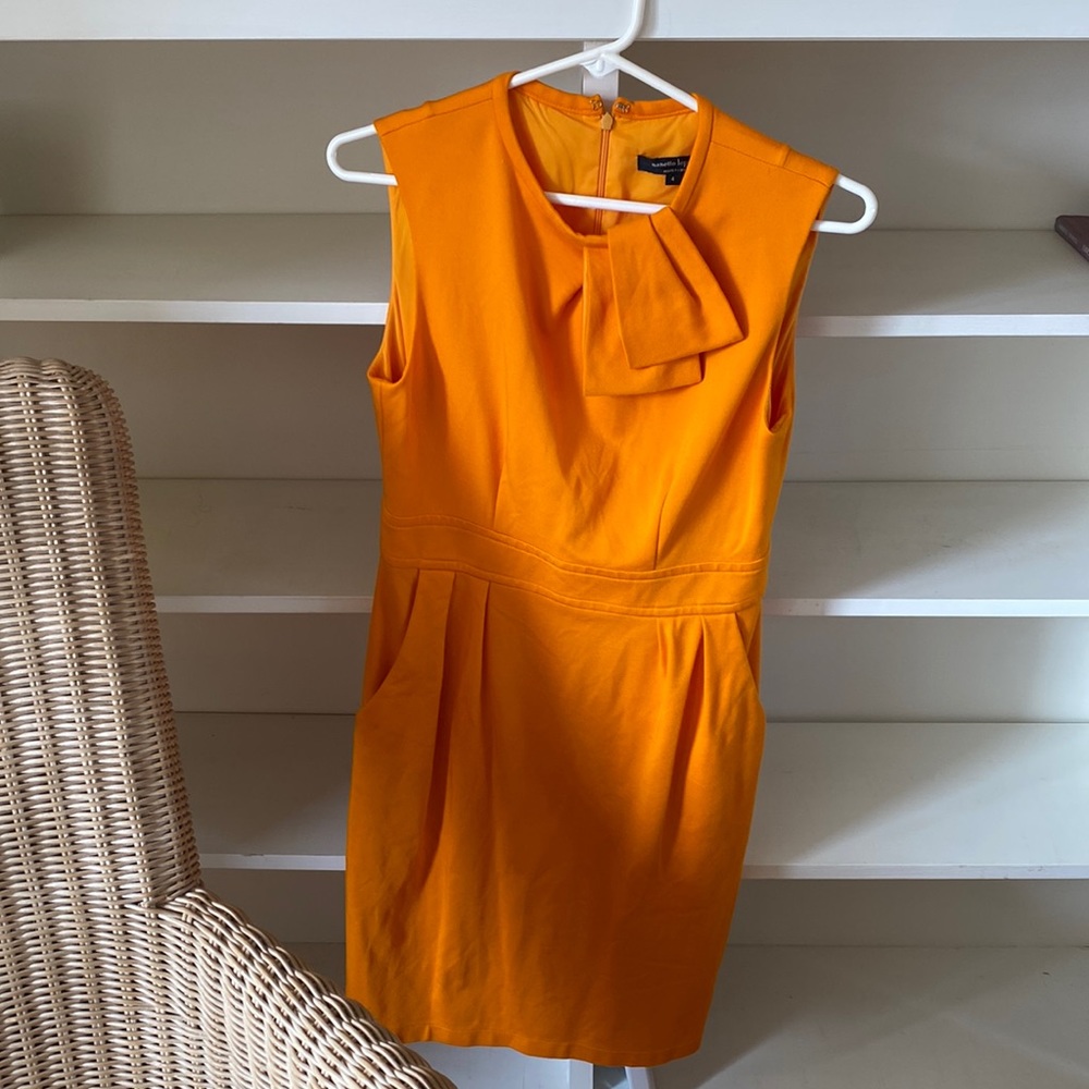 Nanette Lepore Papaya Waterfall dress, size 4